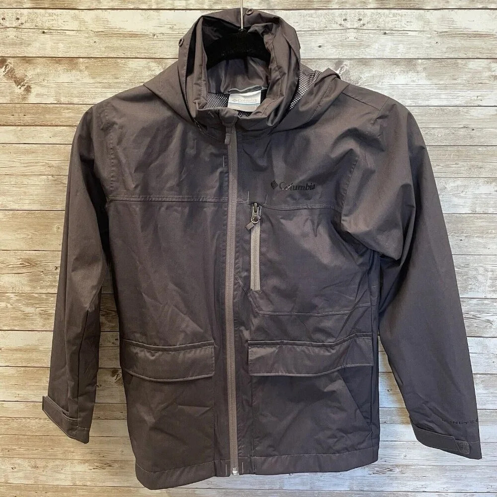 Columbia Kids Rain Jacket Gray